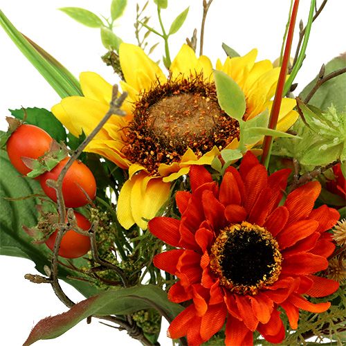 Floristik24 Ramo de girasoles amarillo 24cm