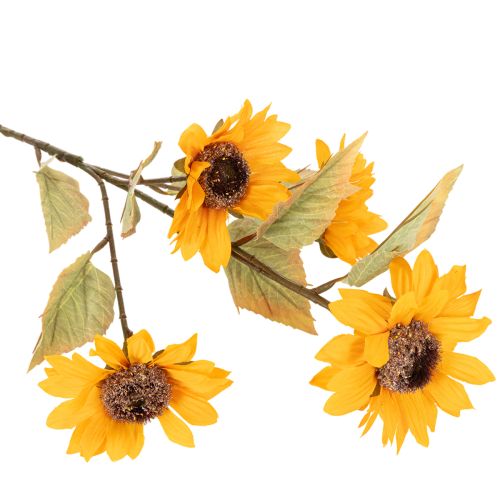 Girasol artificial, decoración realista, 72 cm, 2 piezas | Floristik24.es