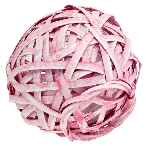 Floristik24 Cesta para patatas fritas redonda Ø15cm H14cm Rosa