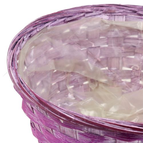 Artículo Bol para chips redondo morado / blanco / rosa Ø19cm 8ud