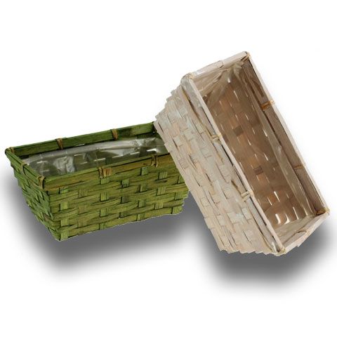 Conjunto de aglomerado cuadrado verde / blanco 10 piezas | Floristik24.es