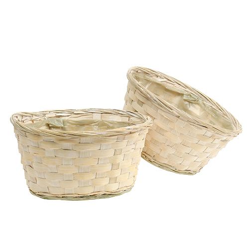 Bandeja de virutas redonda blanqueada 8ud. Ø20cm