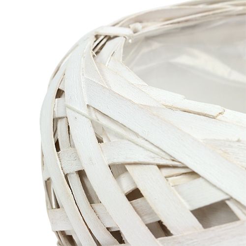 Floristik24 Aglomerado para plantar blanco Ø25cm H10cm