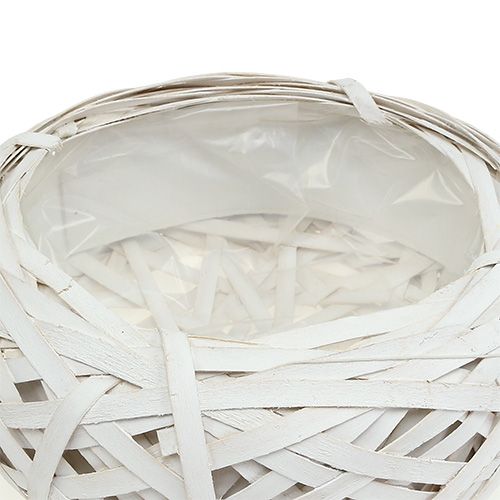 Floristik24 Aglomerado para plantar blanco Ø25cm H10cm