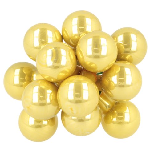 Mini adornos navideños de alambre, con forma de bayas espejadas, brillantes, 20 mm, 140 unidades. | Floristik24.es