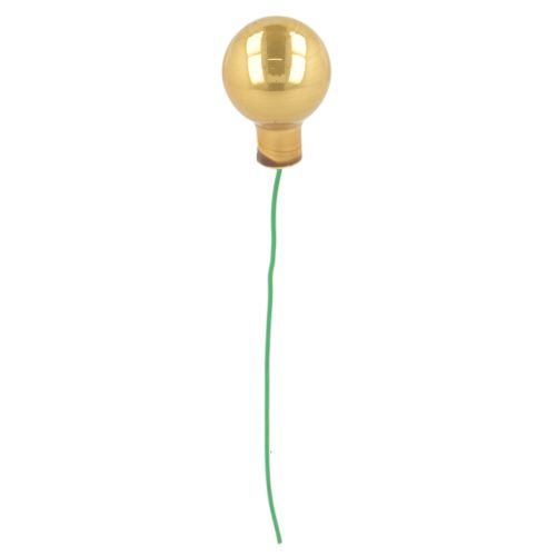 Mini adornos navideños de alambre, con forma de bayas espejadas, brillantes, 20 mm, 140 unidades. | Floristik24.es