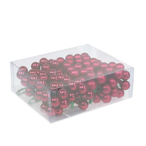 Artículo Bayas espejo 20mm rojo 140uds