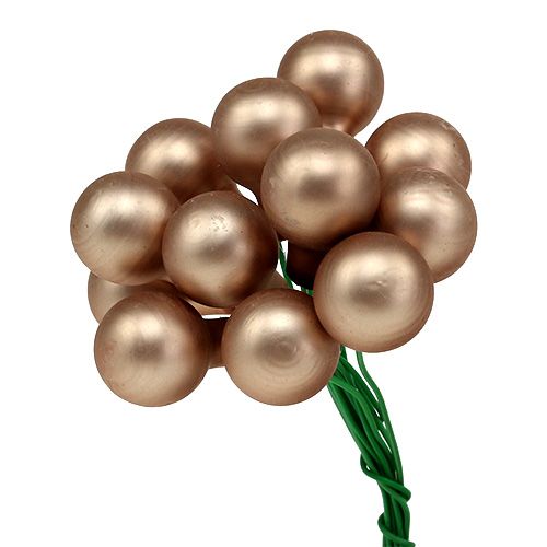 Floristik24 Mezcla de bayas espejo crema-rosa 15mm 140p