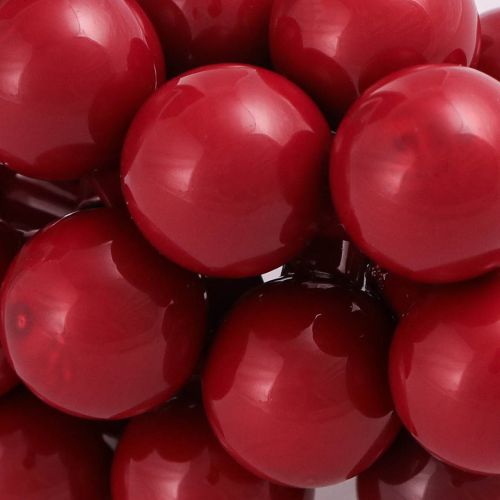 Artículo Bolas navideñas de cristal rojo con bayas de espejo Ø20mm 140 uds.