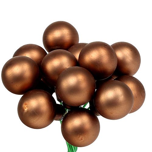 Artículo Bayas de espejo Ø1,5cm marrón-oro 140 piezas