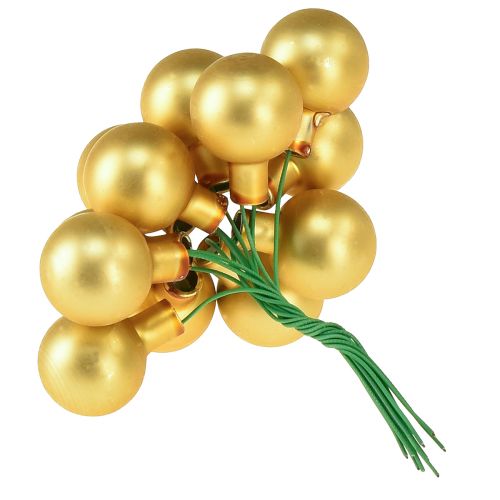 Artículo Mini bolas de árbol de Navidad cristal espejo bayas Ø20mm 140 piezas
