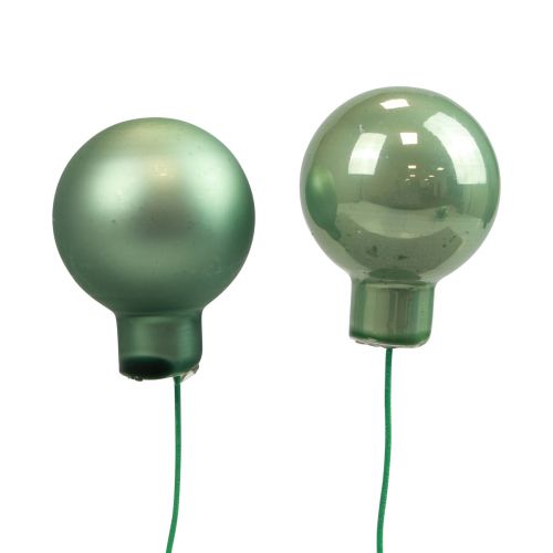 Floristik24 Espejo bayas verde pastel mix Ø20mm 140ud