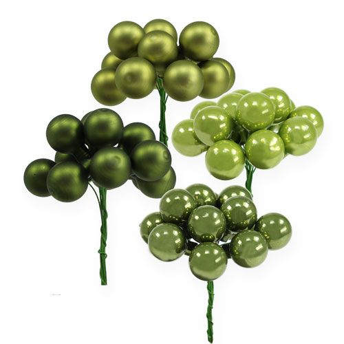 Floristik24 Espejo bayas Waldmarie Mix 20mm 140p