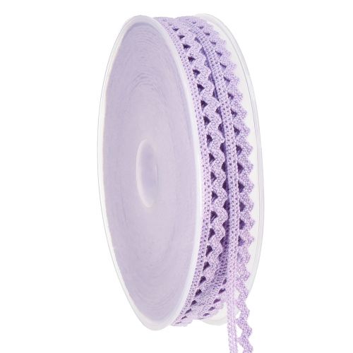 Floristik24 Cinta de encaje cinta decorativa violeta cinta de joyería de flores A9mm L20m