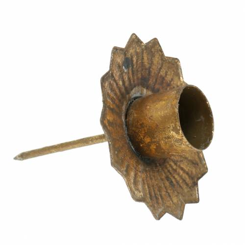 Floristik24 Portavelas Corona de Adviento para pegar portavelas Ø7cm 4ud