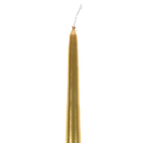 Artículo Velas cónicas 400/25 oro 8uds