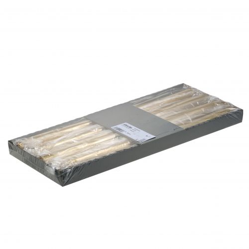 Floristik24 Velas cónicas 400/25 oro 8uds