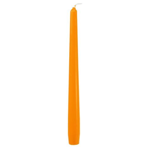 Floristik24 Velas Taper 250/23 Naranja 12uds