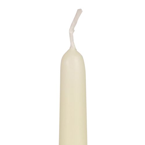 Artículo Velas cónicas, velas de palo, blanco marfil, 250/23 mm, 12 piezas