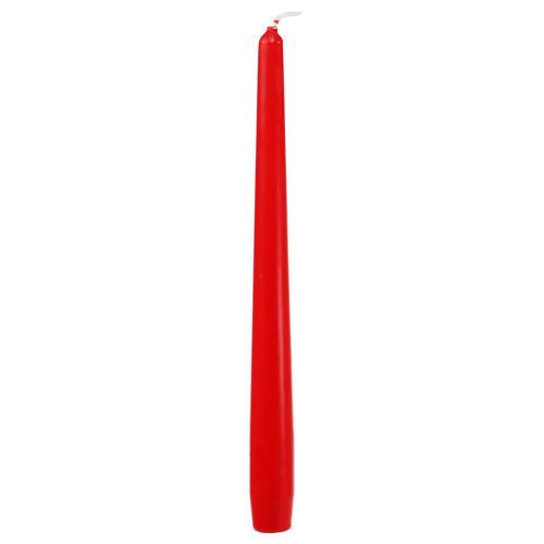 Artículo Velas cónicas 250/23 rubí (12 uds.)