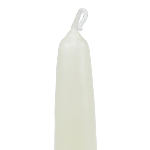 Floristik24 Velas puntiagudas 300/40 8pcs. wollweiß