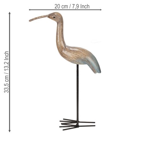 Artículo Figura decorativa de pájaro para arreglos de temporada 34cm