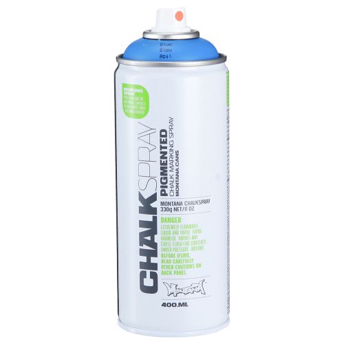 Artículo Tiza en aerosol en azul Chalk spray Montana Latas 400ml