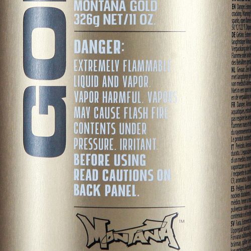 Artículo Pintura en aerosol negra Montana Gold pintura en aerosol acrílica 400ml