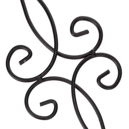 Artículo Estaca de jardín con diseño ornamentado, forma decorativa y elegante bola de metal, 90 cm, 2 piezas