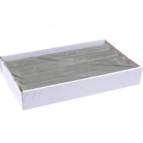 Artículo Velas lisas velas de palo verde oliva 34×240mm 4 piezas
