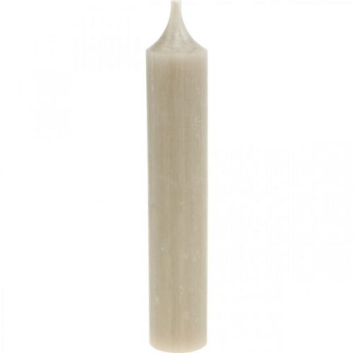 Artículo Velas cónicas velas cortas decoración otoñal marrón Ø21/110mm 6 piezas