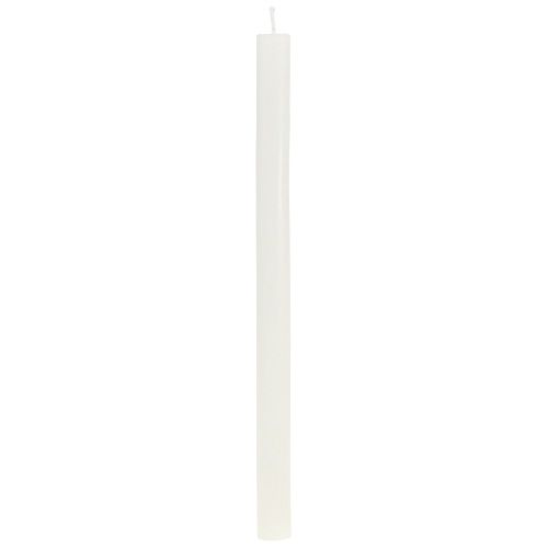 Artículo Velas cónicas monocolor blanco crema 21×240mm 12 piezas