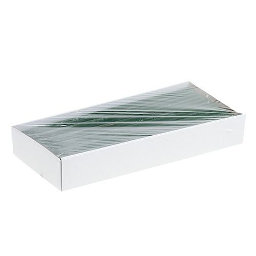 Floristik24 Vela cónica verde oscuro color liso 34 x 240 mm 4 piezas