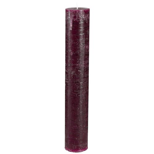 Artículo Velas cónicas velas de color liso burdeos 50x300mm 4 piezas