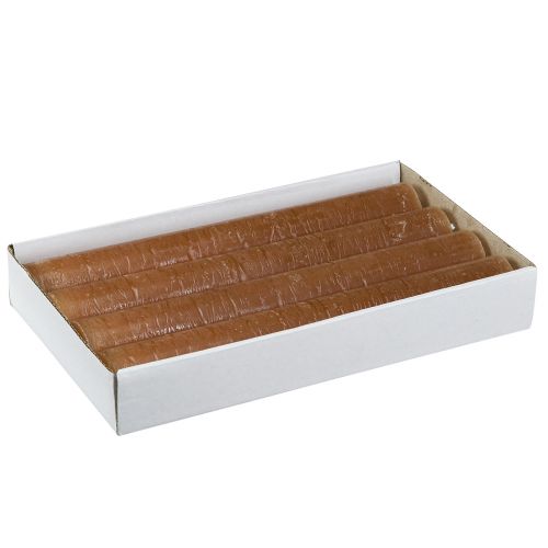 Artículo Velas cónicas velas lisas caramelo 34x240mm 4uds