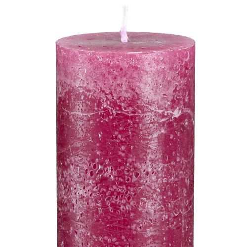 Artículo Velas cónicas velas de colores sólidos Berry 50x300mm 4 piezas