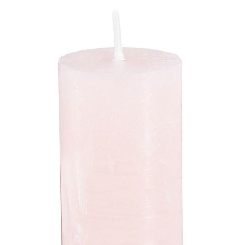 Artículo Velas cónicas rosa claro velas de color liso rosa 34x240mm 4 piezas