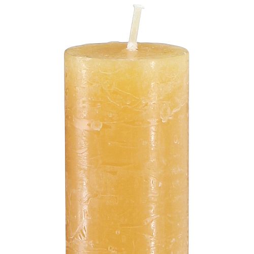 Floristik24 Velas cónicas lisas miel 34x300mm 4uds