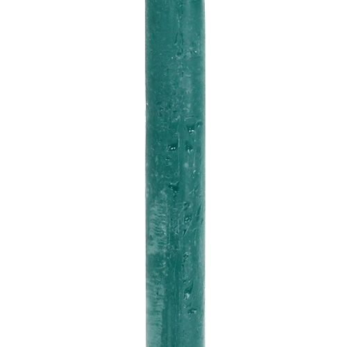 Floristik24 Velas 21mm x 300mm Color Petróleo 12uds