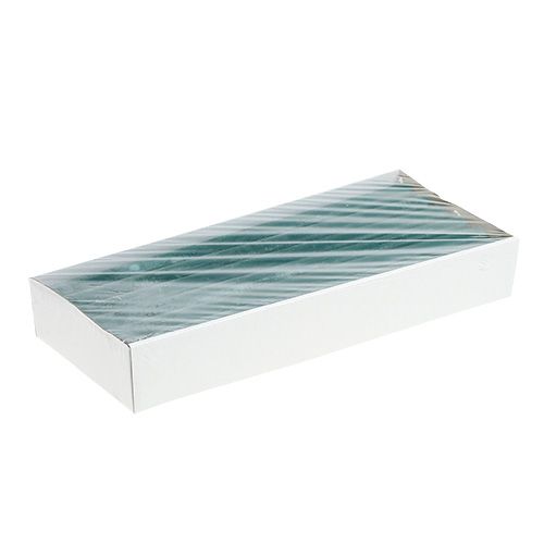 Floristik24 Velas 21mm x 300mm Color Petróleo 12uds