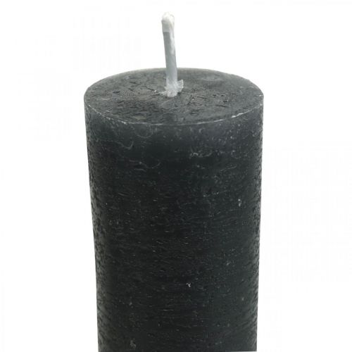 Artículo Velas cónicas velas antracita lisas 34×240mm 4 piezas