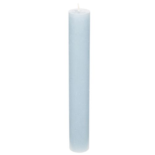 Vela cónica azul para candelabros y decoración de mesa, 34x240 mm, 4 unidades.