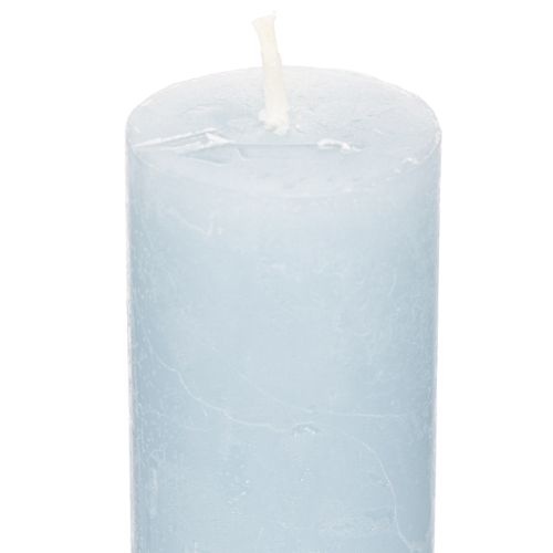Vela cónica azul para candelabros y decoración de mesa, 34x240 mm, 4 unidades. | Floristik24.es