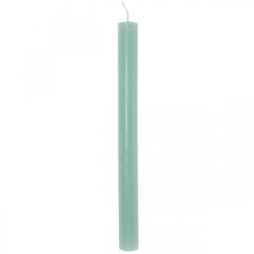 Artículo Velas cónicas monocolor verde 21×240mm 12ud