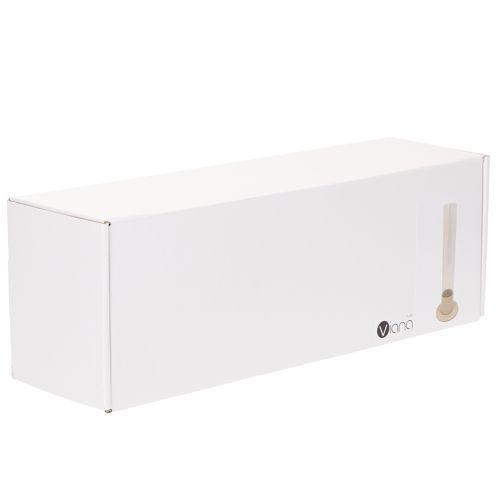 Portavelas moderno para velas cónicas con cilindro y base de cristal, 31 cm. | Floristik24.es