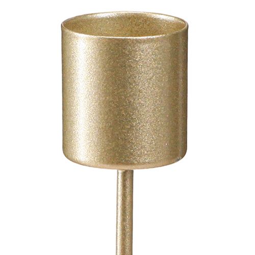 Artículo Portavelas Stick portavelas dorado mate para enchufar 11cm 16 piezas