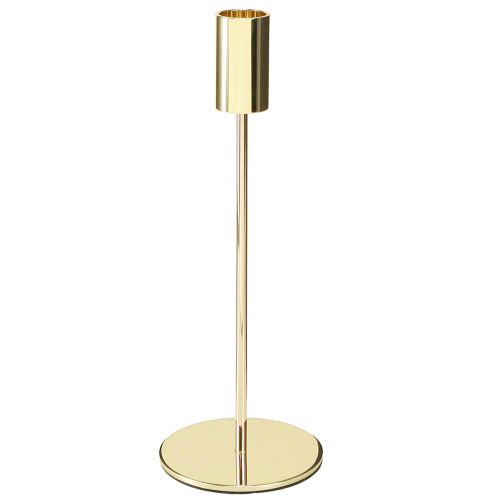 Candelabro moderno de metal dorado de 21,5 cm, 4 piezas
