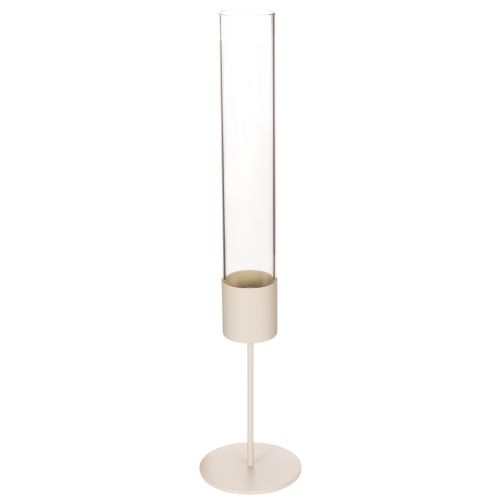 Portavelas cilíndrico de cristal moderno de 45 cm comprar | Floristik24.es