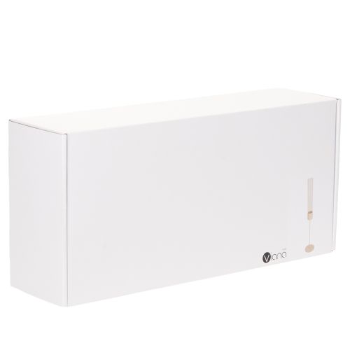 Portavelas cilíndrico de cristal moderno de 45 cm | Floristik24.es