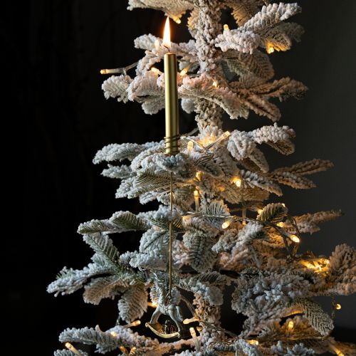 Portavelas con forma de caballito mecedora para árbol de Navidad, 20 cm, 3 unidades | Floristik24.es